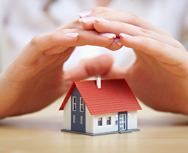 Woman protecting home using Union Plus Homeowners Insurance